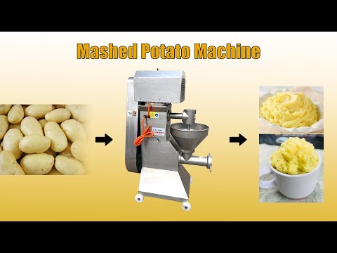 Wonderful! Industrial mashed potato machine | how to make mashed purple sweet potato paste puree?