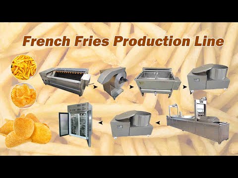 Processus de production de frites | ligne de production de petites frites | ligne de frites surgelées