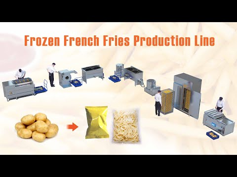 Fantastique ligne de production de frites surgelées (50-300kg/h) | comment faire des frites surgelées