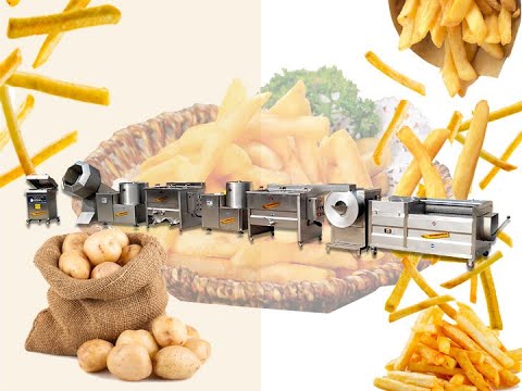 Semi automatic french fries making machine | how to make french fries