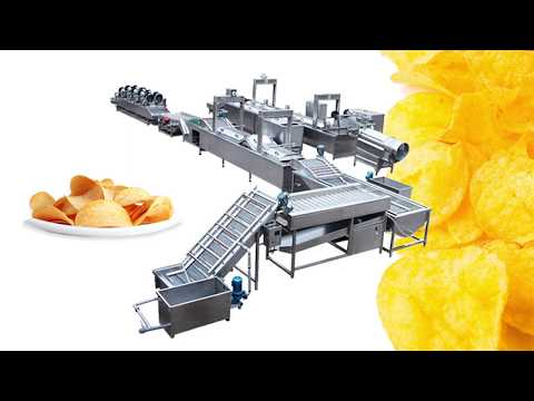 Línea de producción de papas fritas totalmente automática / máquina de papas fritas / planta de papas fritas grandes