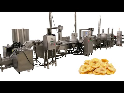 Full automatic banana chips production line / plantain chips processing machine/banana chips machine