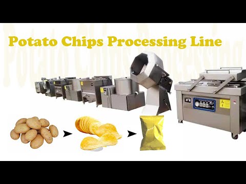 Best-selling small potato chips processing line from raw potato to packaging (50-300kg/h)