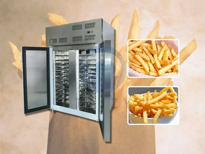 French fries flash freezer machine