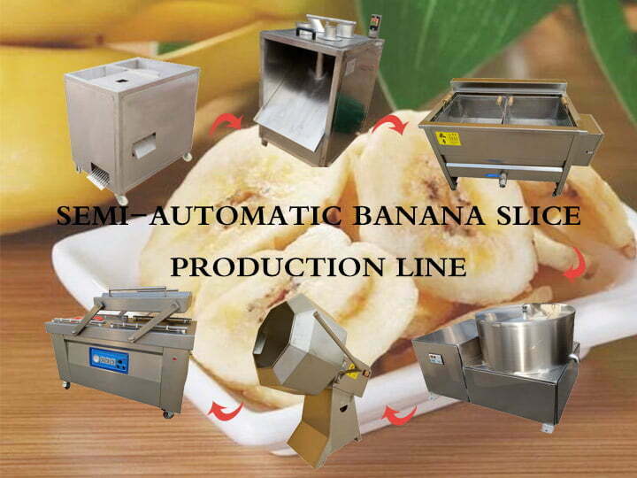 Banana slice production line
