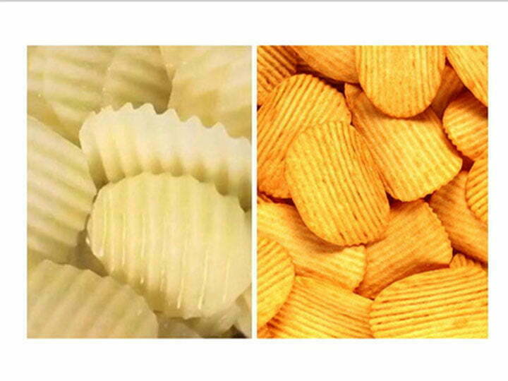 Crinkle cut potato chips