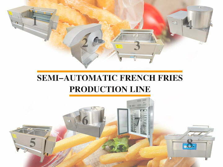 frozen french fries production line