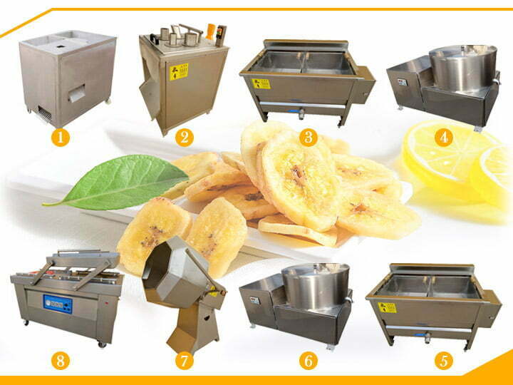 100kg/h banana chips processing line