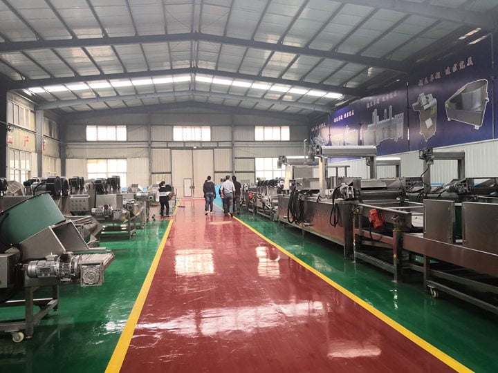 Máquinas de papas fritas de la fábrica de Taizy