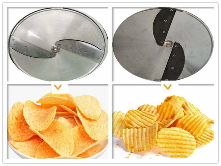 How to make crinkle-cut chips with a potato slicer machine?