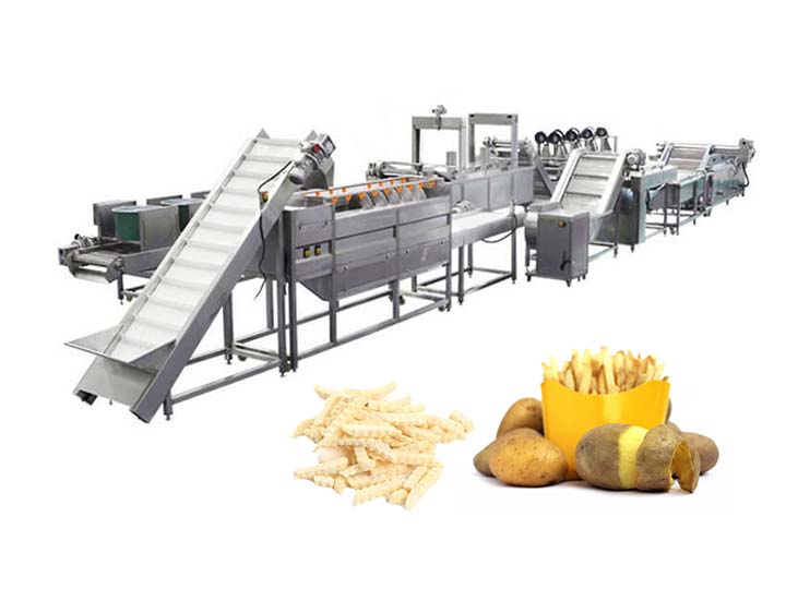 Potato Processing Machines for Making Potato Chips & French Fries