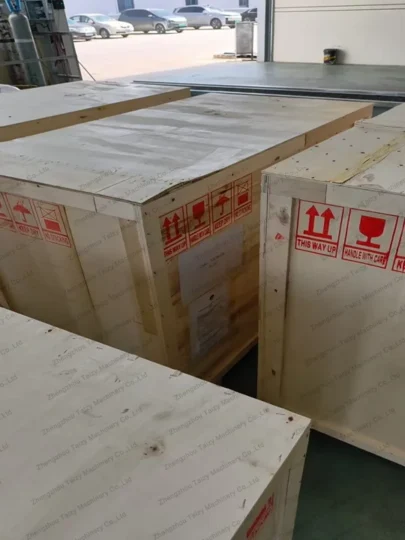 machine packaging for delivery