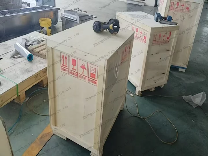 potato chips machine with wood packaging